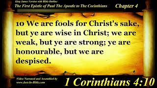 1 Corinthians Chapter 4 - Bible Book #46 - The Holy Bible KJV Read Along Audio/Video/Text