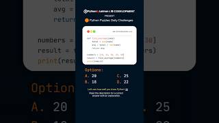 Python Quiz: Question No. 7 👨💻