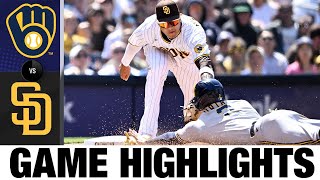 Brewers vs Padres Game Highlights (5/25/22) | MLB Highlights