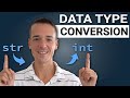 Converting data types in Python | From string to integer and vice versa