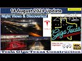 Night Flight! Inside views, S Concrete Pour & Nice Sunrise! 14 Aug 2024 Giga Texas Update (05:30AM)