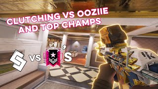 Clutching Vs Ooziie and Top CHAMPIONS Ranked Highlights - Rainbow Six Siege