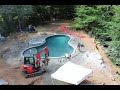 Pool  Patio Installation Time Lapse Video
