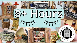 8.5 Hours of Dollhouse Miniature Making with Voiceover for Sleep, Work or Study🌙 No ASMR or music