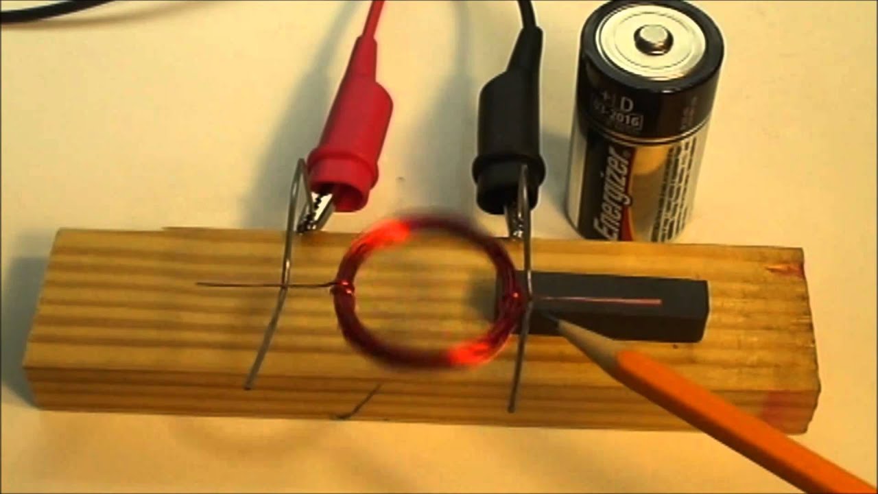 Simple Dc Motor Demonstration Youtube