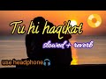 Tu hi haqikat khawab Tu || slowed and reverb|| use headphone