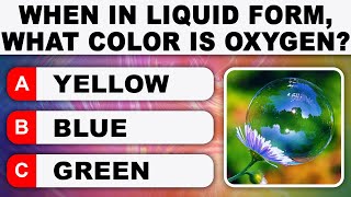 50 General Knowledge Questions - WHAT COLOR IS LIQUID OXYGEN? | Daily Trivia Quiz Round 24