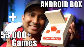 HYPER BASE FC : Retro console dengan 53,000 game dan build-in Android TV Box(Unboxing dan Game test)