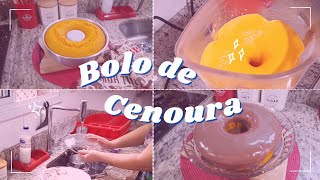 Limpando a pia | Fazendo bolo de cenoura com cobertura de chocolate 🍰 Bassi's Little House Vlog