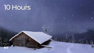Blizzard Snowstorm Cabin | Howling Wind Sounds for Sleeping, Relaxing & Insomnia (Winter Ambience)