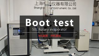 Shanghai linbel test video of 50L rotary evaporator