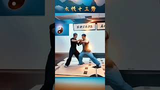 【Close-Quarters Defense】Tai Chi Thirteen Postures. 「近身防卫 」-太极十三势 #shorts #中国武术 #拳法