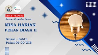 MISA  HARIAN - HARI BIASA, PEKAN BIASA II | GEREJA SANTO GREGORIUS  AGUNG | PAROKI KUTABUMI