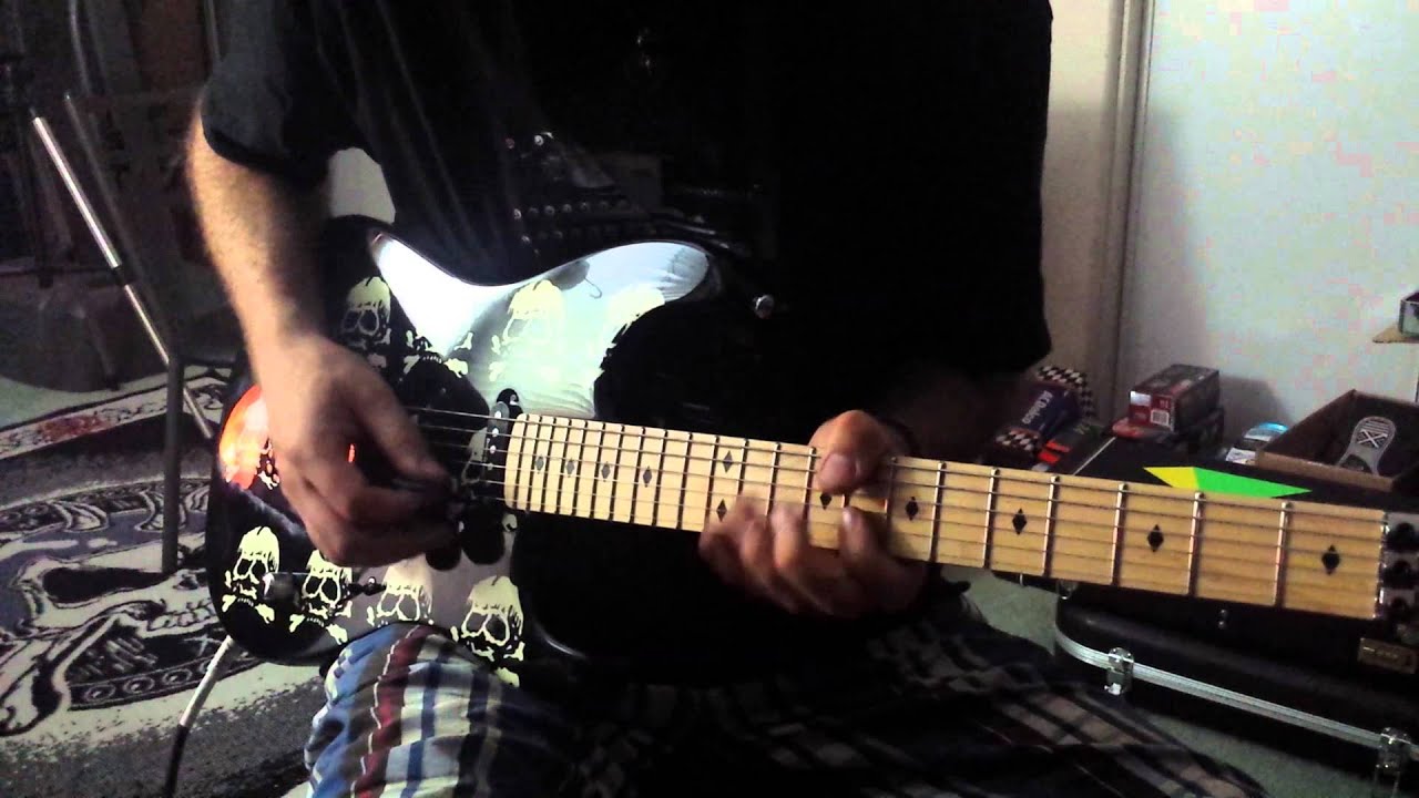 ESP Michael Wilton Clean Guitar Improv In B Standard Tuning - YouTube