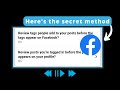 How to review posts you are tagged in on Facebook-Facebook timeline and tagging settings-Review tags