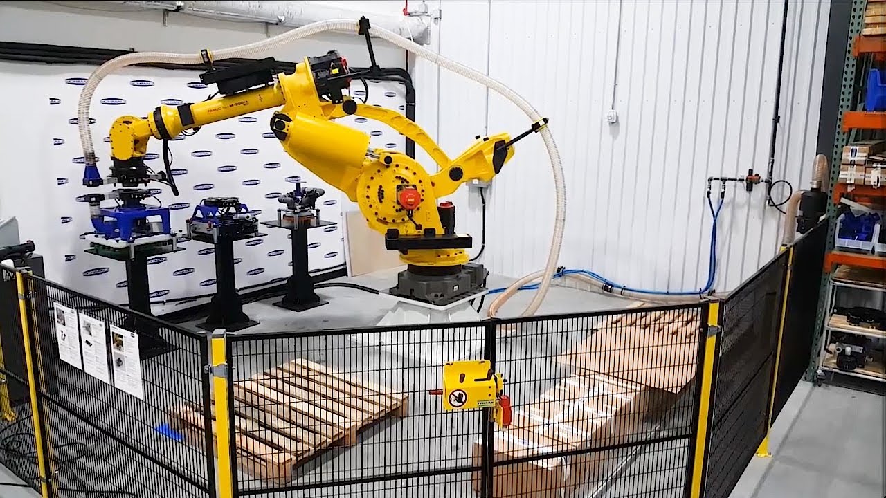 ATI Tool Changers Utilized In Schmalz Packaging Robot Test Cell - YouTube