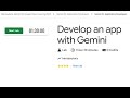 Develop an app with Gemini   Lab explained