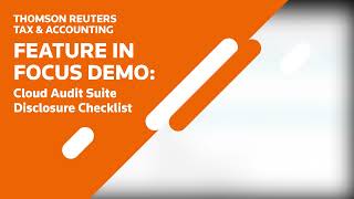 Cloud Audit Suite - Disclosure checklist