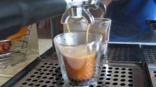 Lelit Combi Quaha Nemox espresso with home roasted coffee beans