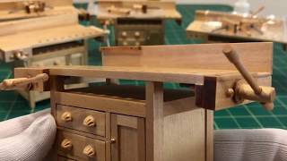 French Country Carpenter's Workbench 1:12 scale for dollhouse miniatures V4058 by miniland.ca