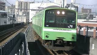 【車両自体はまだ残る】JR西日本 201系(ND602編成) F普通久宝寺行き  高井田中央(2番のりば)到着