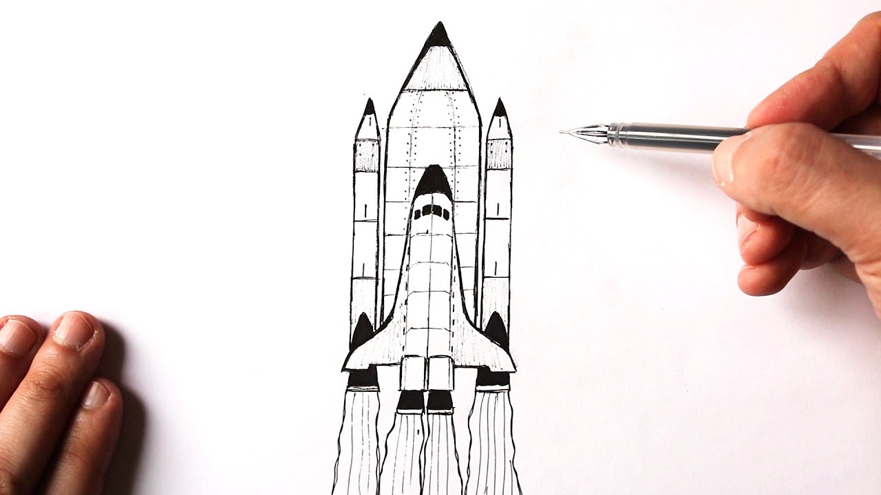 Nasa Rocket Ship Drawing