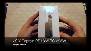 iJoy Captain PD1865 TC 225W Kit Unboxing