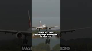 Watch this a330 perform the smoothest landing ever! 🥶 #cold #butter #landing #a350 #dc10 #md11 #fyp