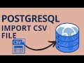 How to import CSV File in PostgreSQL | pgAdmin Import CSV Data To PostgreSQL | Database