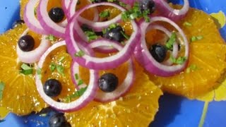 Easy Red Wine Vinegar Orange and Onion Salad Recipe