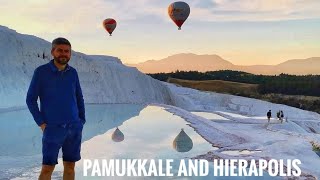 Pamukkale Travertines and Hierapolis. 🇹🇷 #turkey #pamukkale #hierapolis