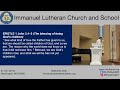 Immanuel Lutheran Church  - 11-07-2021 Service