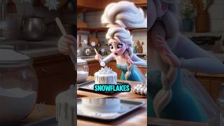 How Elsa baked a Frosty Cake for Anna #shorts