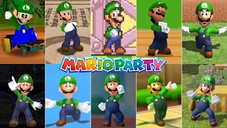 Evolution Of Luigi In Mario Party Games [1998-2021]
