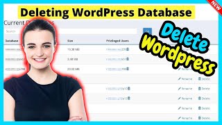 How To Delete WordPress Database 2026 | Remove Database PhpMyAdmin
