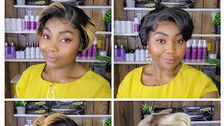 Comment réussir à créer ou à réaliser une perruque coupe garçonne #pixiehaircut  #tutorialyoutube