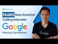 Python Coding Interview for Data Scientist & ML Engineer | Google Interview Question