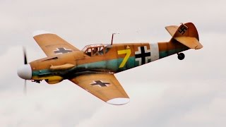 MULTIPLE LARGE SCALE WW2 RC FIGHTERS - LMA RAF ELVINGTON - 2016