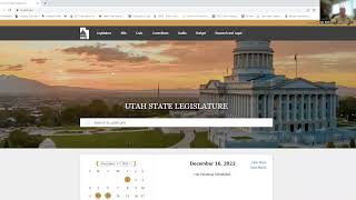 Training #2: Navigating the Utah Legislative Website