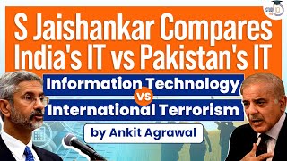 IT vs IT: Jaishankar says India expert in IT, Pakistan in International terrorism | @studyiqofficial