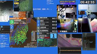 【緊急地震速報-予報発表】令和7年2月12日05時41分発生　茨城県南部　最大震度2