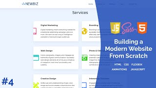 Service Cards with Hover Bouncing Effect | Build a Modern Responsive Website From Scratch - #4