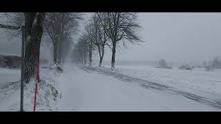 Snöstorm i Hammarland-Åland