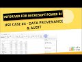 Inforiver for Microsoft Power BI - Use case #4 - Data Provenance & Audit