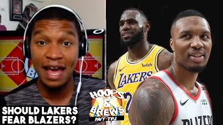 Are Lakers in Trouble vs Blazers in playoffs? | Hoops & Brews | Guest: @Jon Rettinger