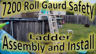 Model 7200 Roll-Guard A-Frame Safety Pool Ladder Assembly DIY