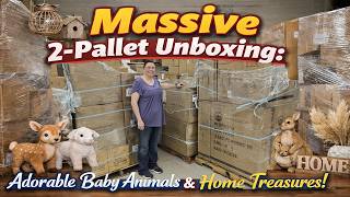 Massive 2-Pallet Unboxing: Adorable Baby Animals & Home Treasures!