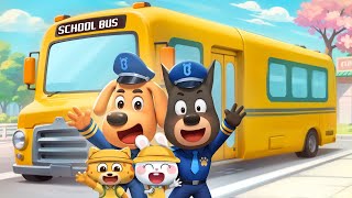 Peraturan Bus Sekolah | Kebiasaan Baik Anak | Animasi Lucu | Kartun Anak | Kepala Polisi Labrador