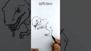 VERY EASY ! How to turn words TREX into CARTOON #shorts #short #drawing #art