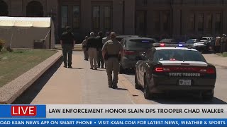 Law enforcement honor slain DPS Trooper Chad Walker
